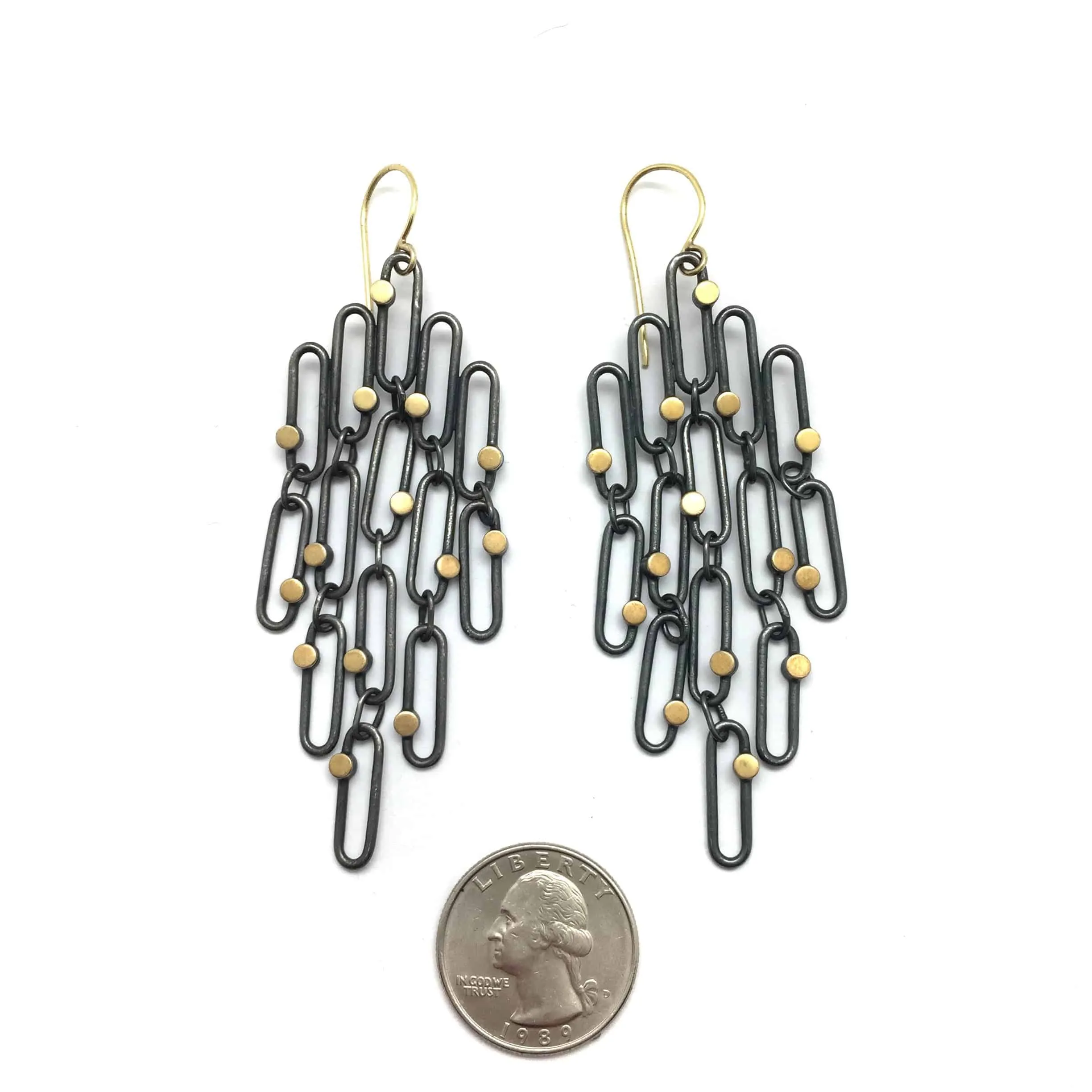 Confetti Grid Earrings - Large