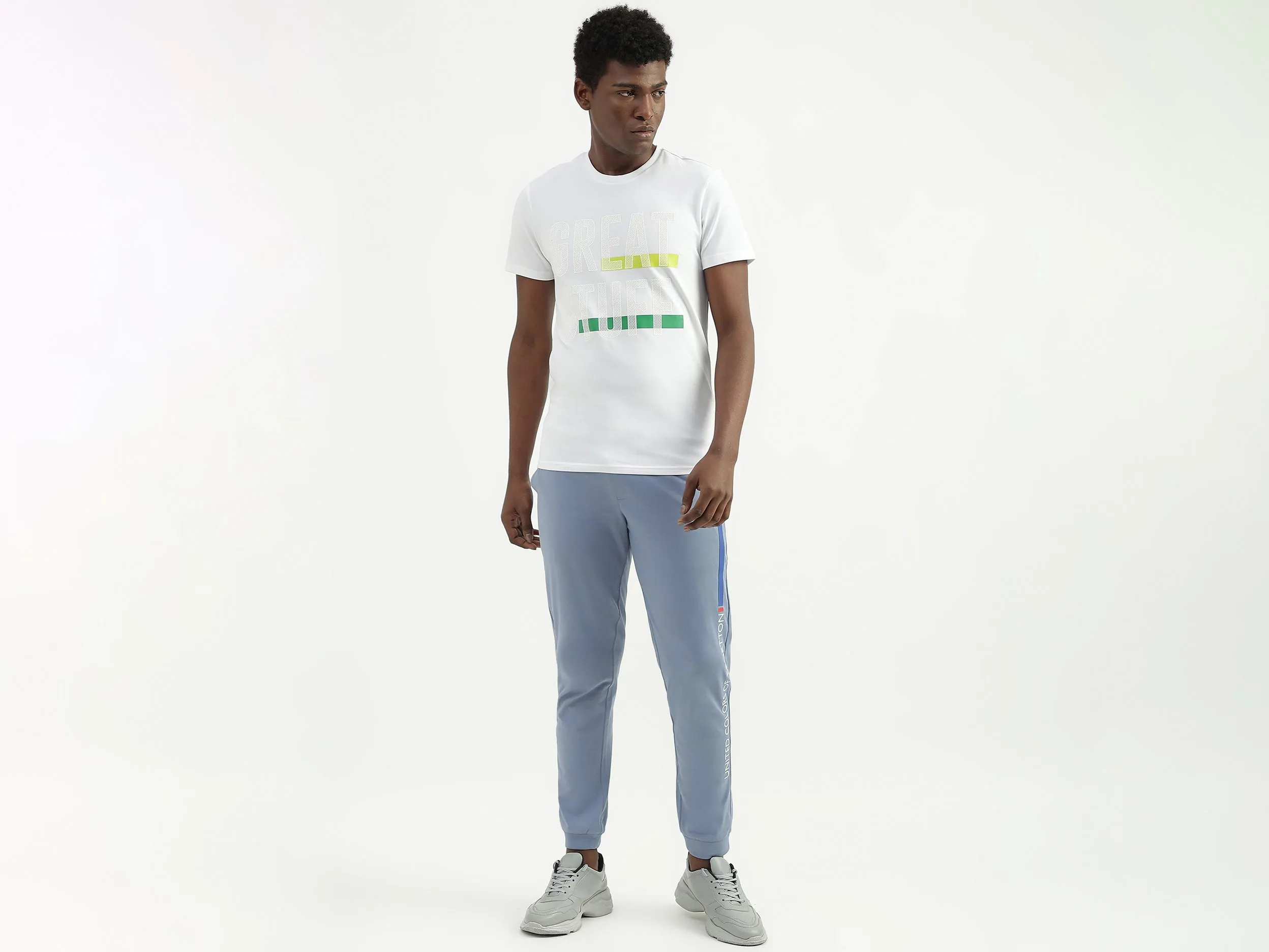 Cotton Printed Slim Fit Mens Joggers
