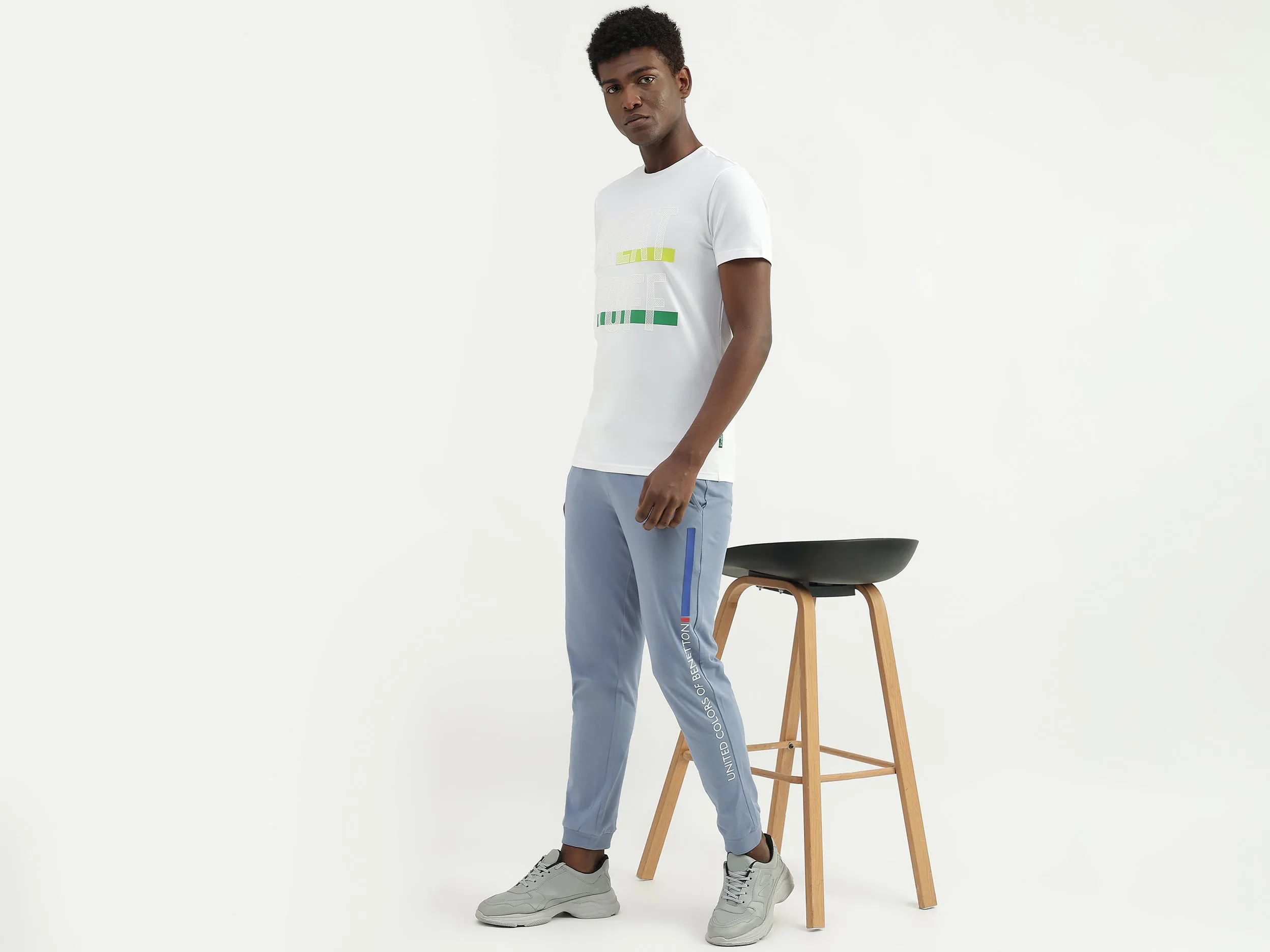 Cotton Printed Slim Fit Mens Joggers