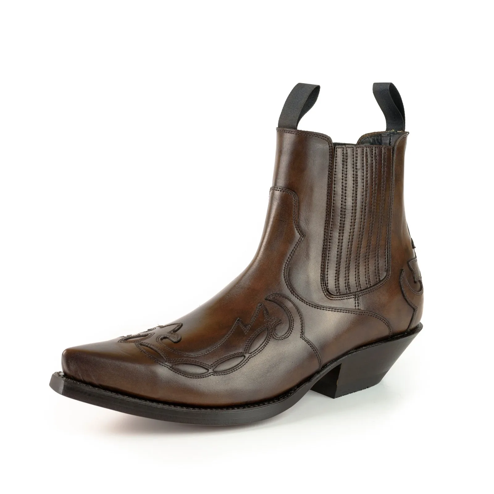 Cowboy Boots or Ankle Boots for Women and Men, Handcrafted, Brown Leather, Urban 1931