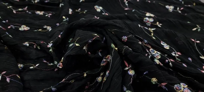 Crinkle Chiffon Floral Promenade