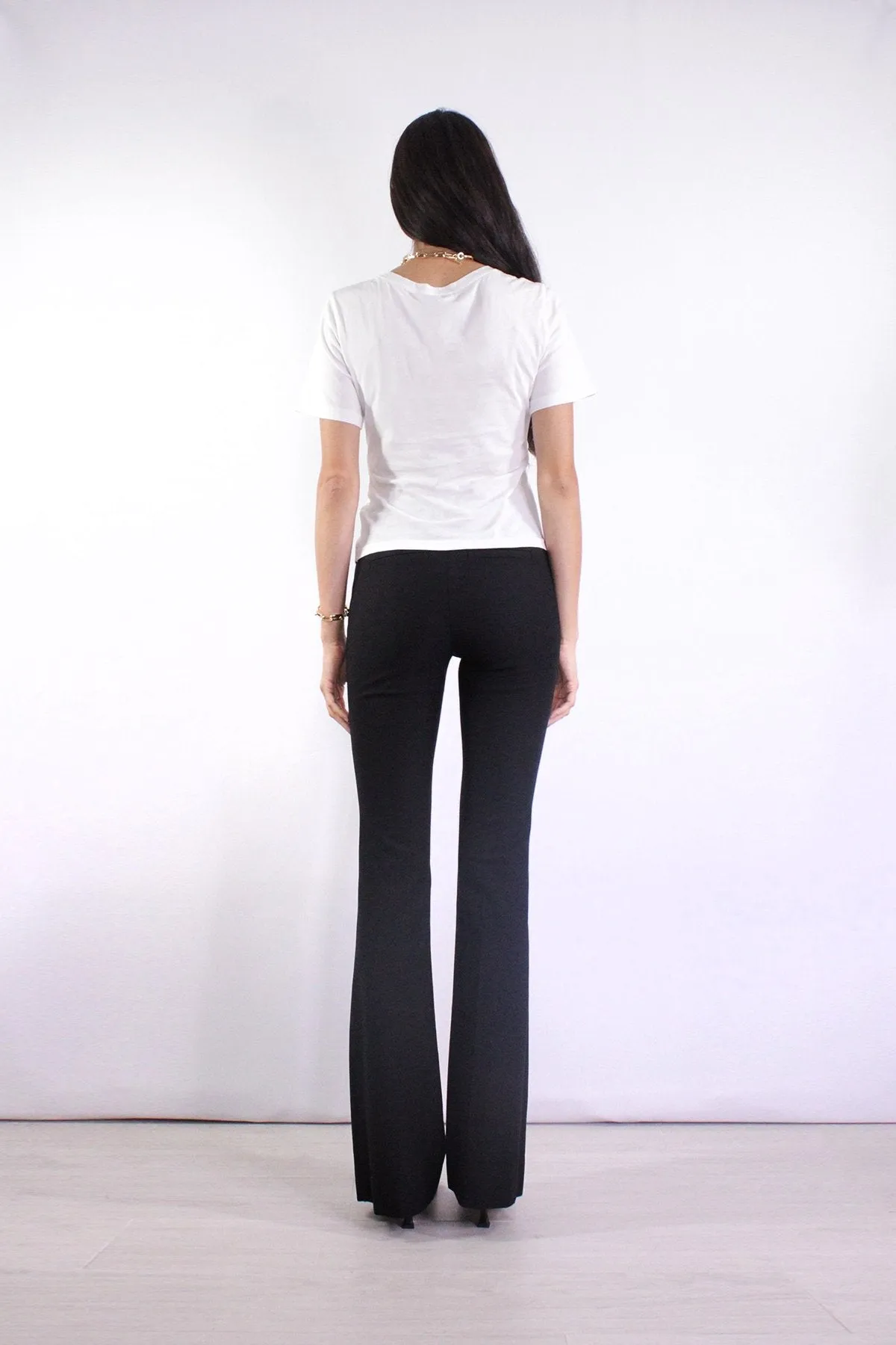 Crosby Flare Trouser in Black