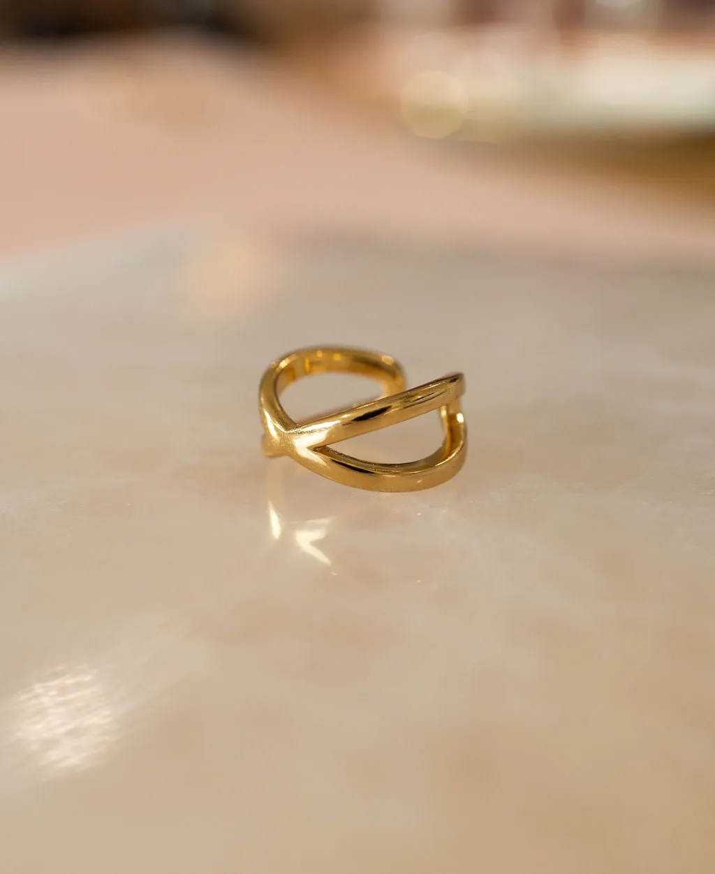 Cross Ear Cuff in Gold