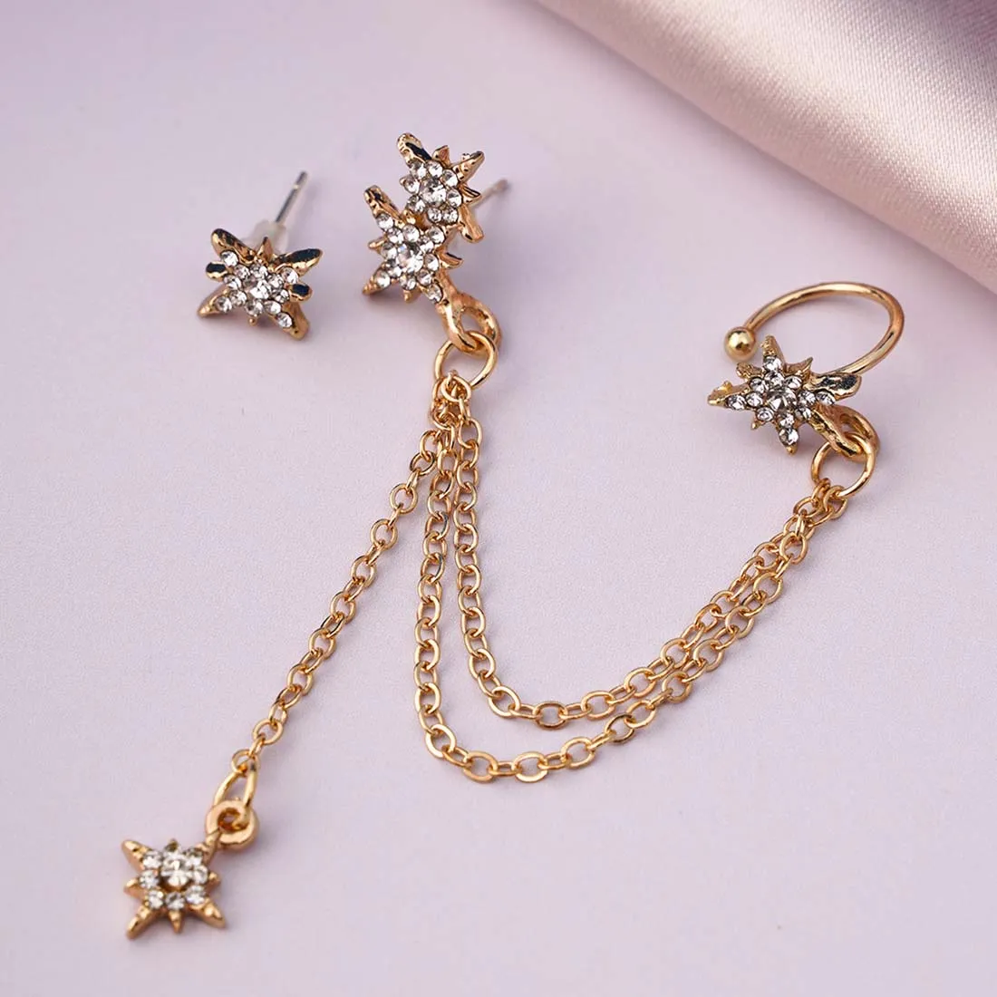 Crystal Chain Ear Cuff Online