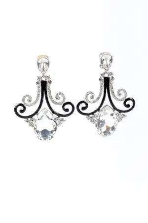 Crystal Chandelier Drop Earrings