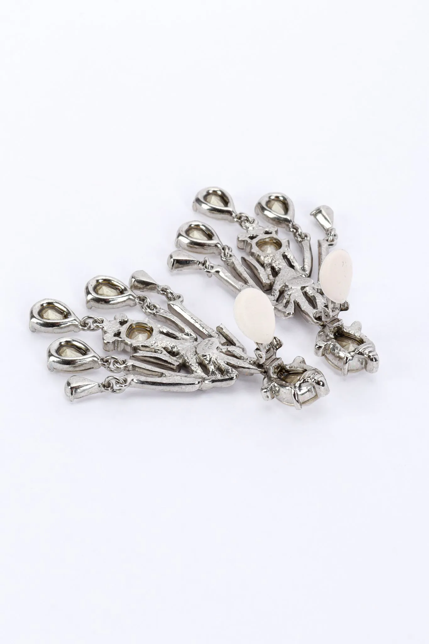 Crystal Plume Chandelier Earrings