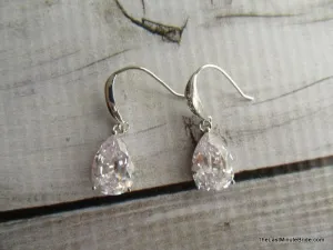 Cubic Zirconia Bridal Earrings