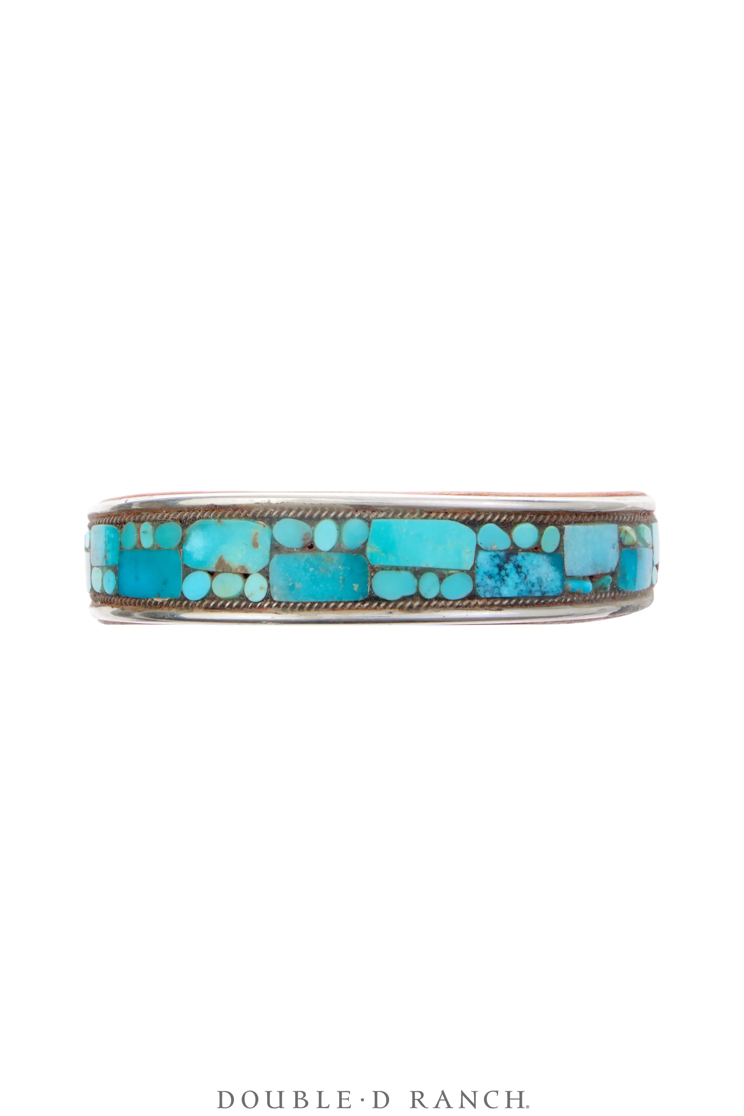 Cuff, Inlay, Turquoise, Leather Lined, Artisan, Charlie Favour, Contemporary, 3892