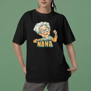 Cute Chibi Nana T-Shirt, Strong Nana Shirt, Grandma Hoodie, Grandma Shirt, Mother's Day Gift For Grandma, Happy Mother's Day