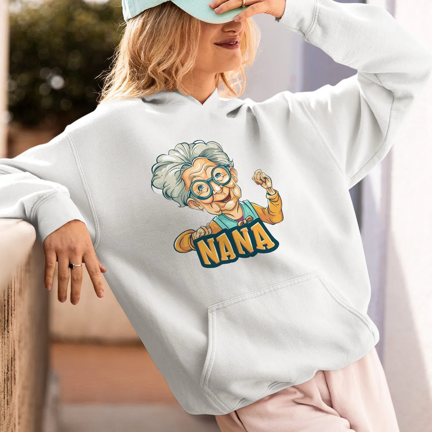 Cute Chibi Nana T-Shirt, Strong Nana Shirt, Grandma Hoodie, Grandma Shirt, Mother's Day Gift For Grandma, Happy Mother's Day