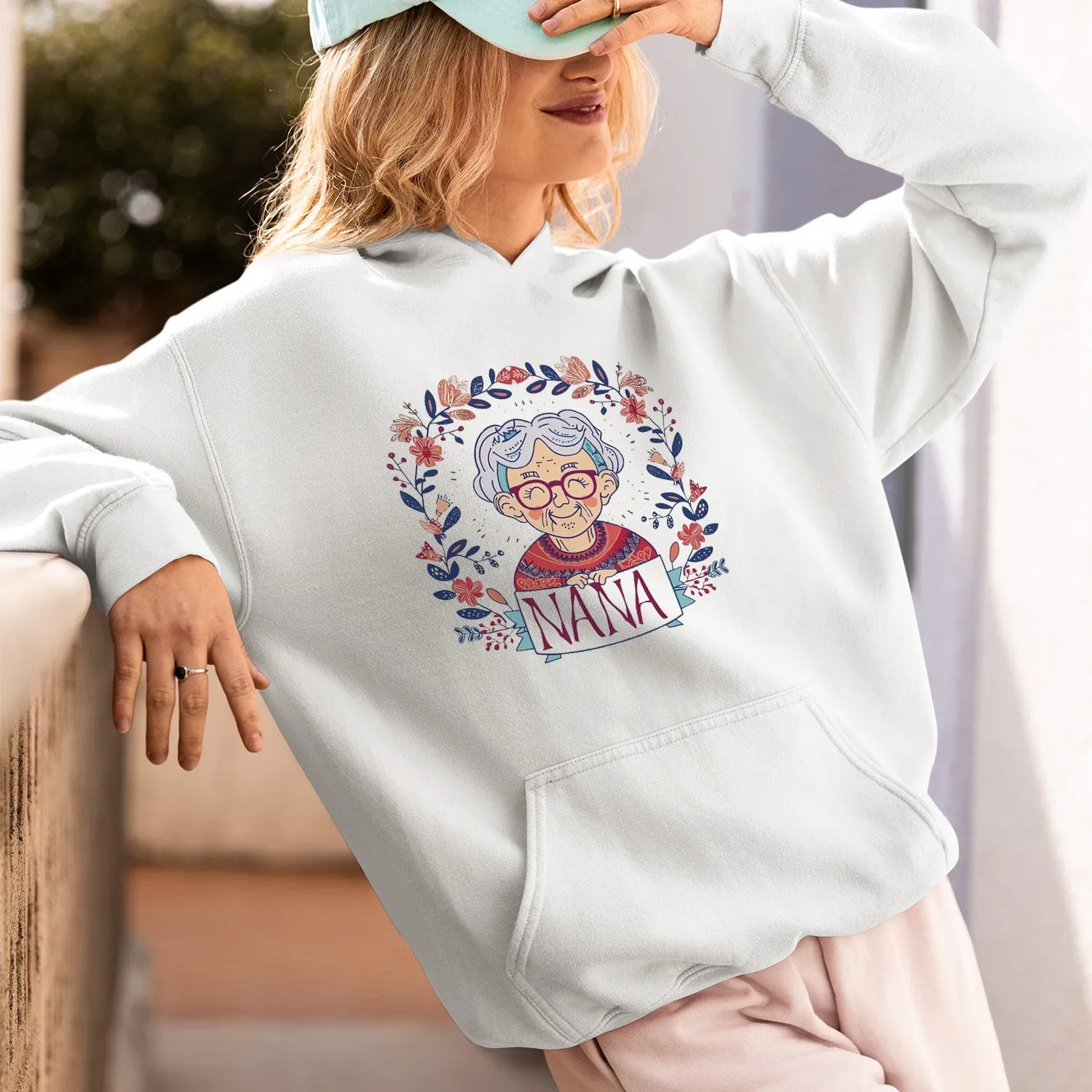 Cute Chibi Nana T-Shirt, Strong Nana Shirt, Grandma Hoodie, Grandma Shirt, Mother's Day Gift For Grandma, Happy Mother's Day