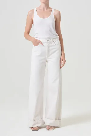 Dame High-Rise Wide Leg Jean in Fortune Cookie