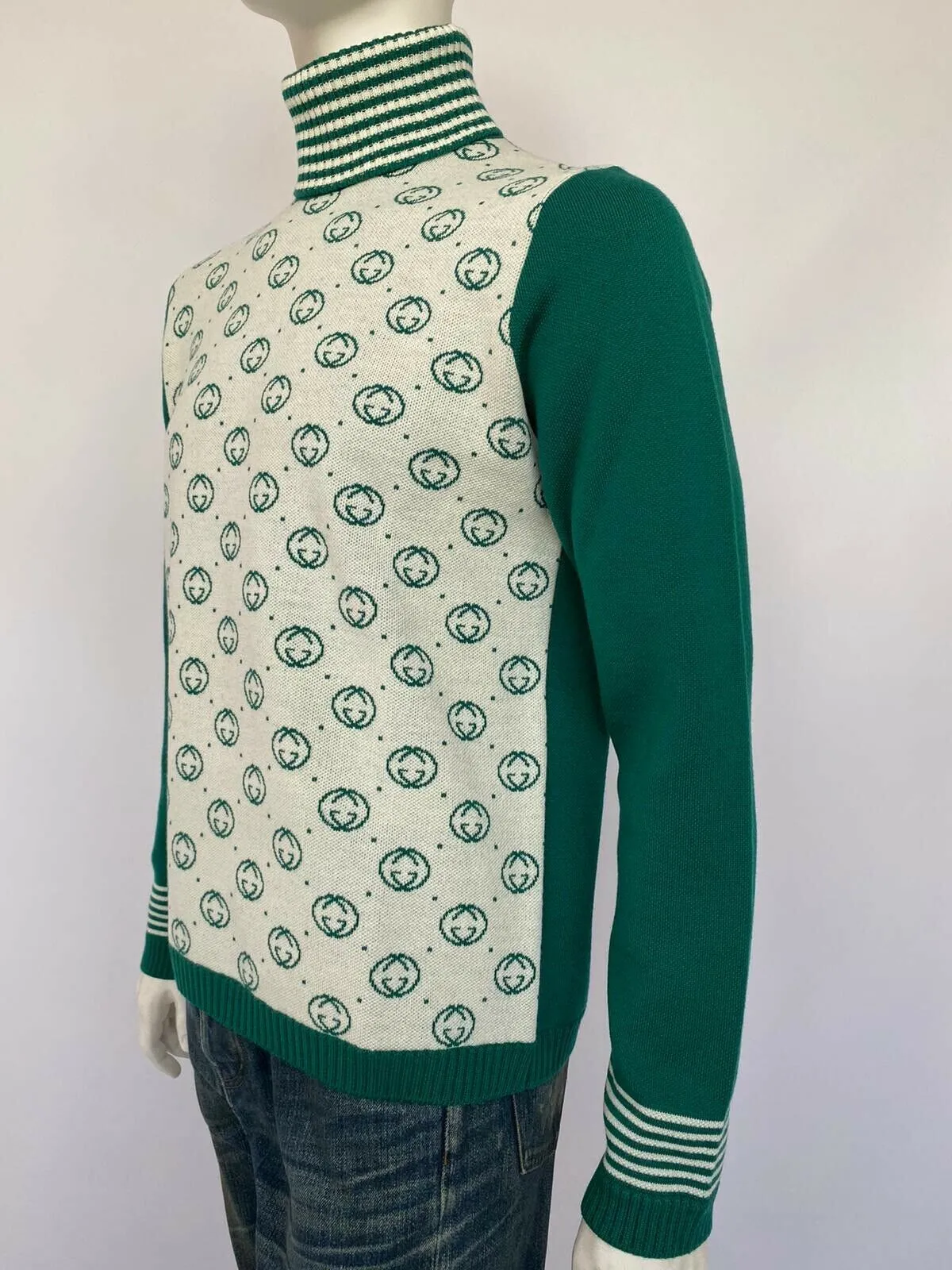 Dapper Dan Wool GG Turtleneck Sweater