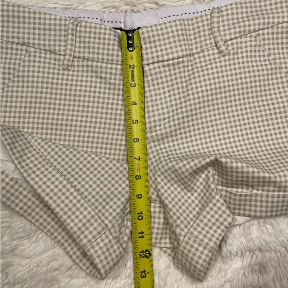 Dear John Green &amp; White Gingham Cuff Shorts