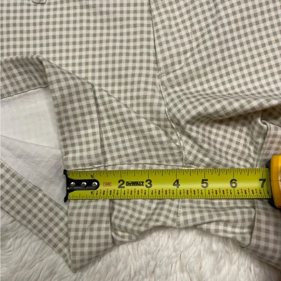 Dear John Green &amp; White Gingham Cuff Shorts