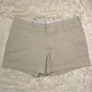 Dear John Green &amp; White Gingham Cuff Shorts