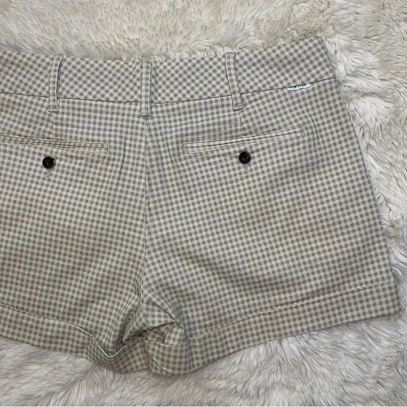 Dear John Green &amp; White Gingham Cuff Shorts
