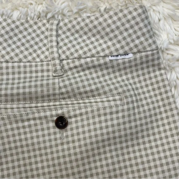 Dear John Green &amp; White Gingham Cuff Shorts