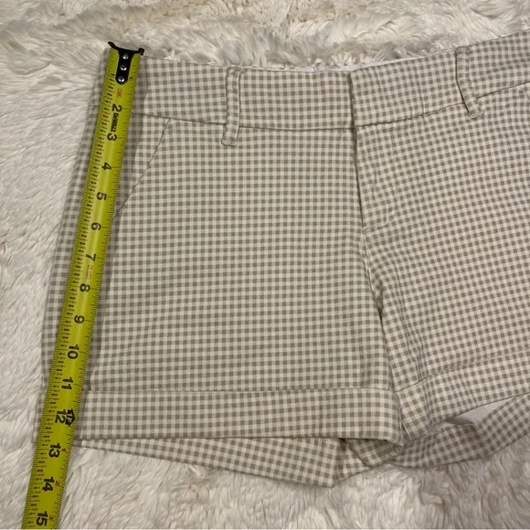 Dear John Green &amp; White Gingham Cuff Shorts
