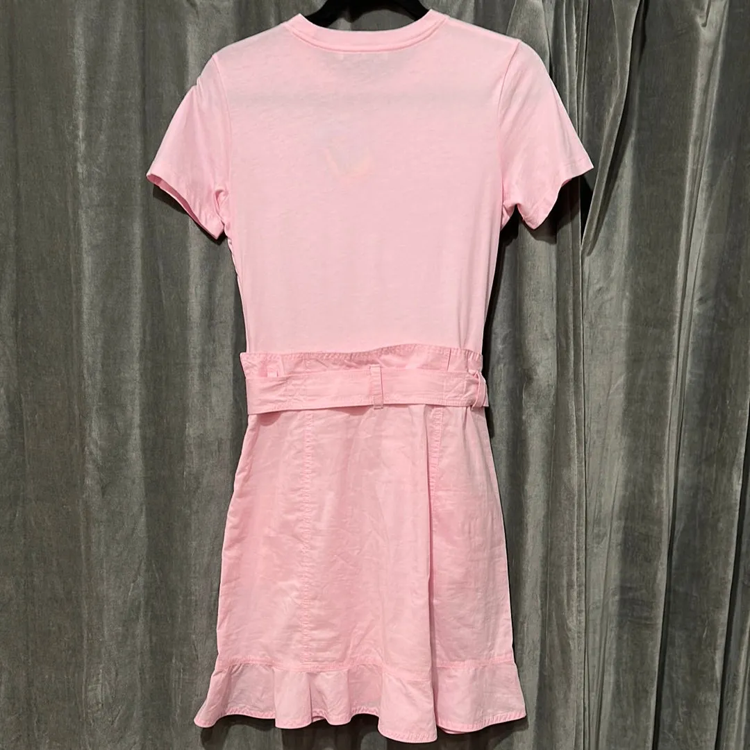 Derek Lam 10 Crosby Light Pink Cotton T Shirt Dress