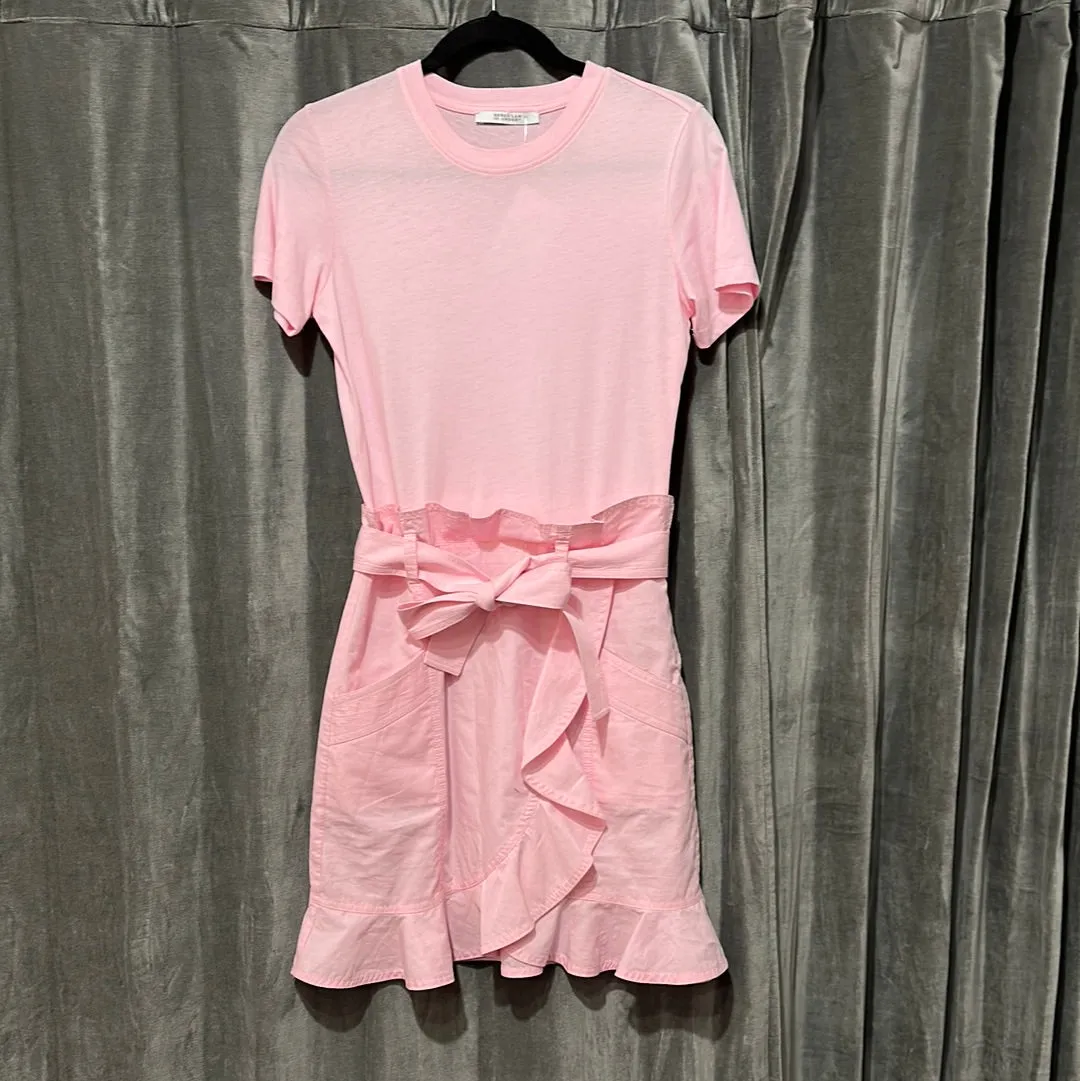 Derek Lam 10 Crosby Light Pink Cotton T Shirt Dress