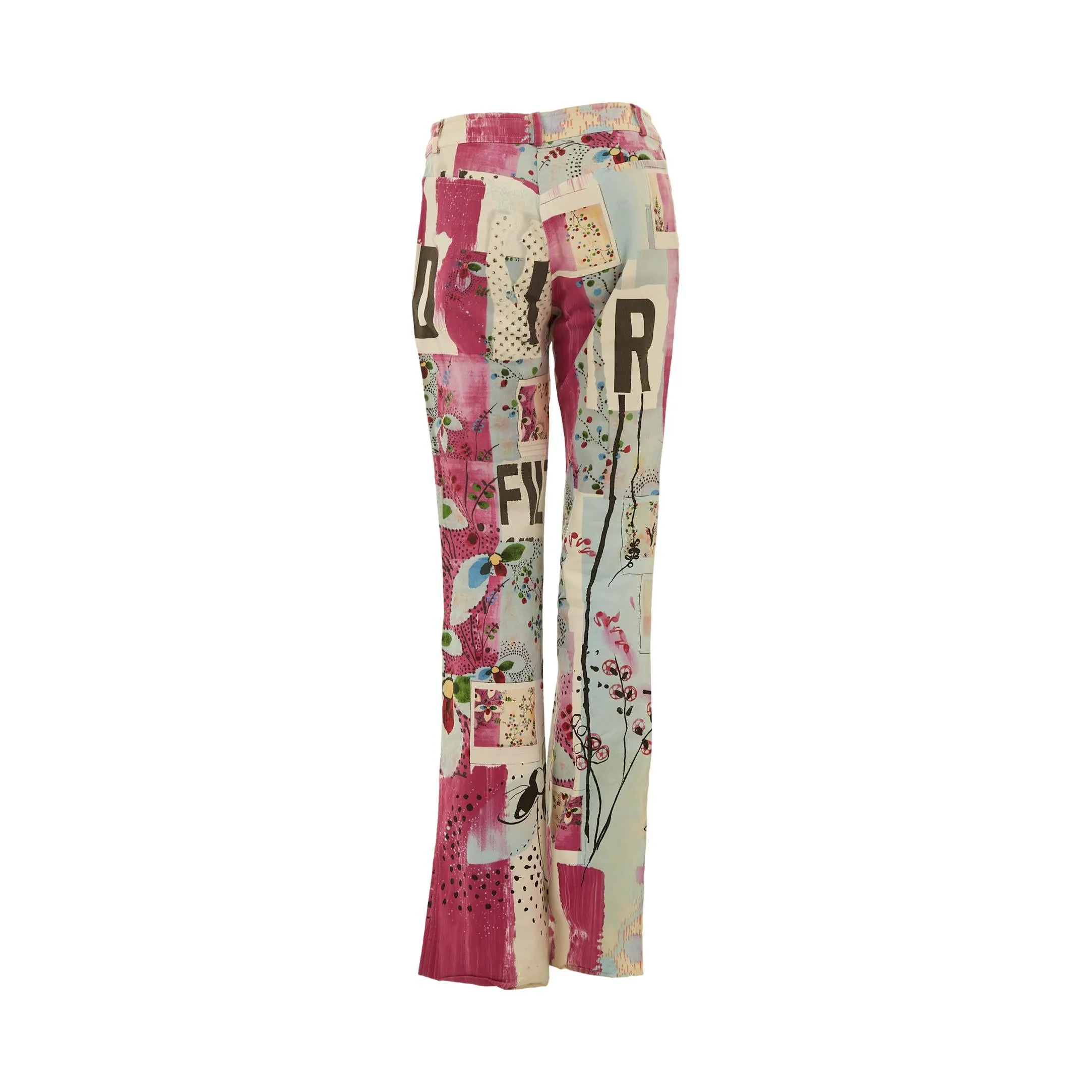 Dior Filth Print Flare Pants