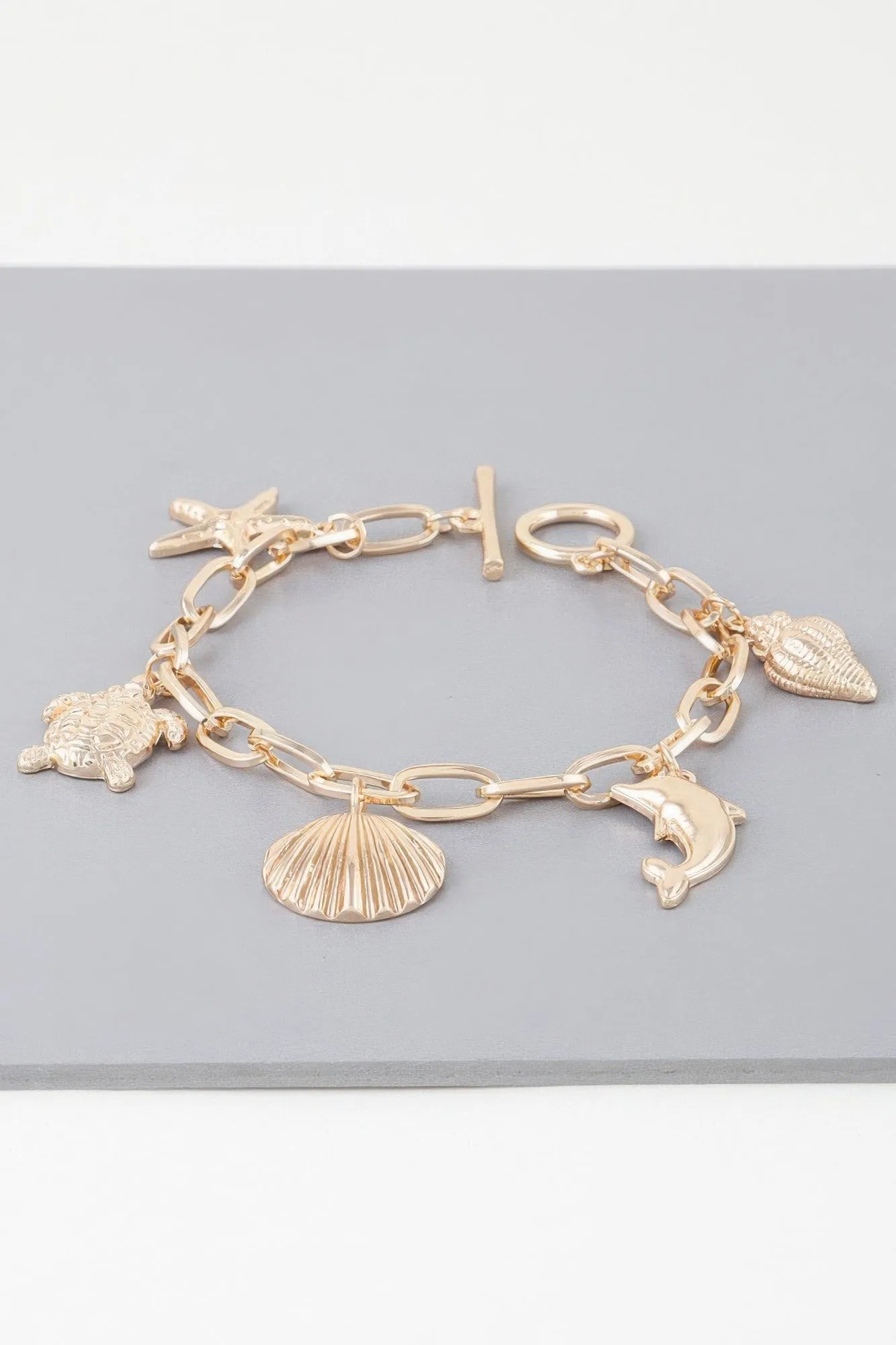 Dolphin In The Sea Chain Bracelet