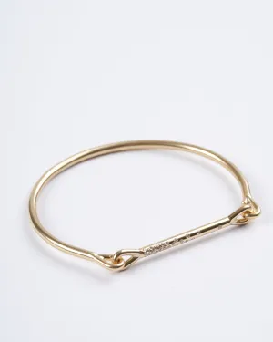 double scattered diamonds needle eye cuff