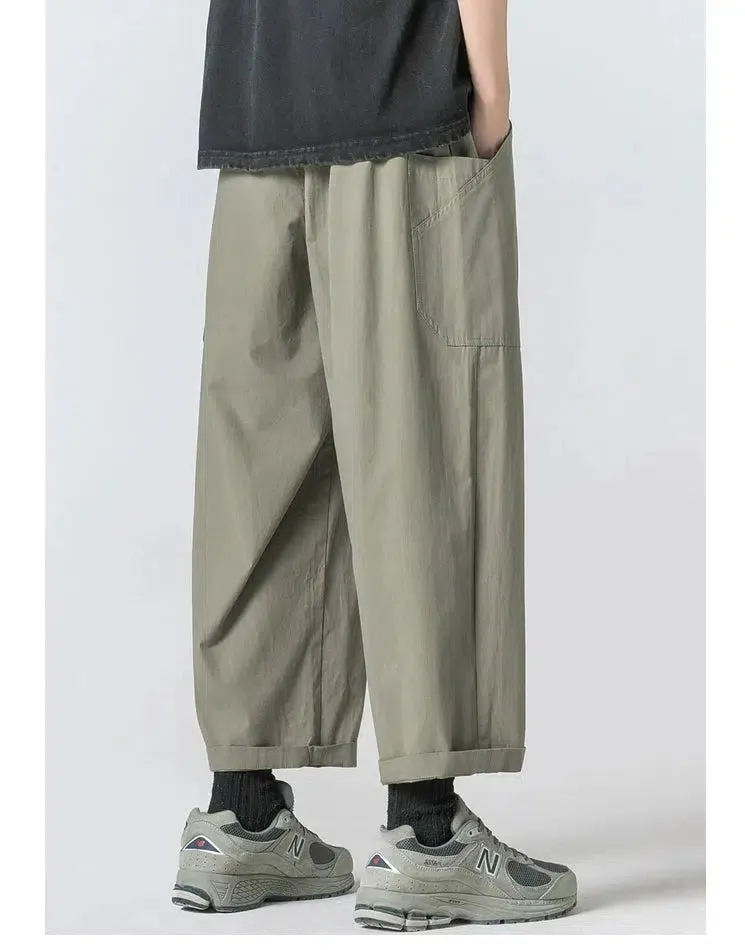 Drawstring Wide Leg Pants