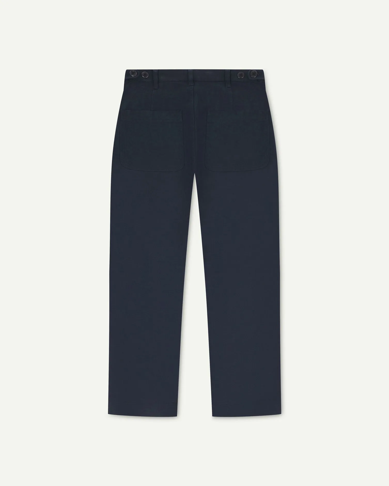 Drill Straight Leg With Layered Pocket - Blueberry