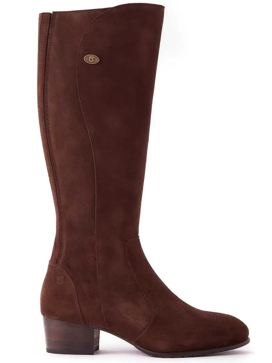 DUBARRY Downpatrick Knee High Boots - Cigar Suede
