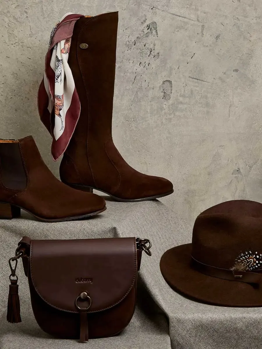 DUBARRY Downpatrick Knee High Boots - Cigar Suede