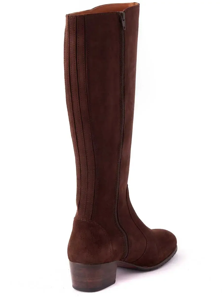 DUBARRY Downpatrick Knee High Boots - Cigar Suede