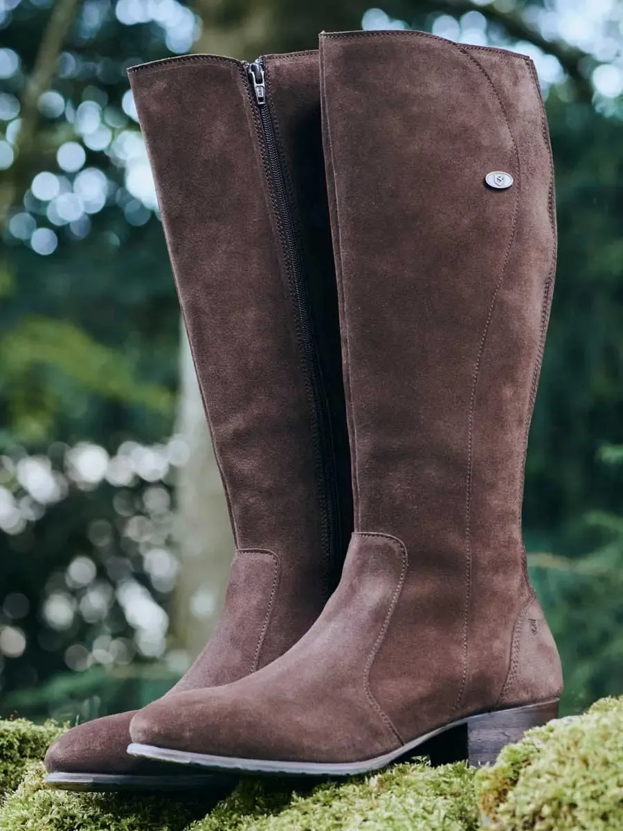 DUBARRY Downpatrick Knee High Boots - Cigar Suede