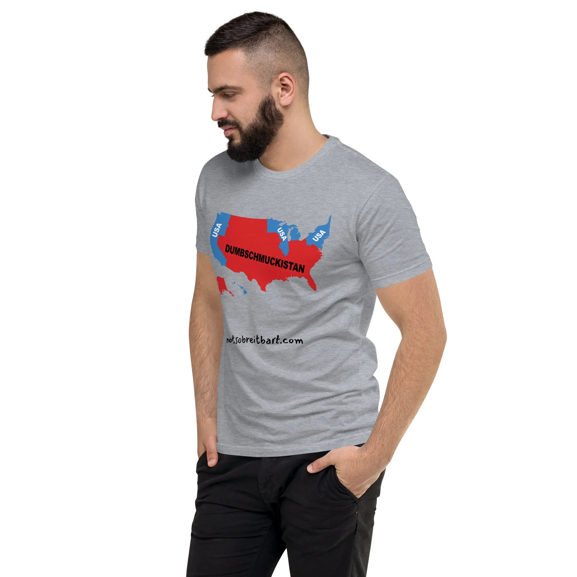 DumbSchmuckistan Men's Fitted T-shirt