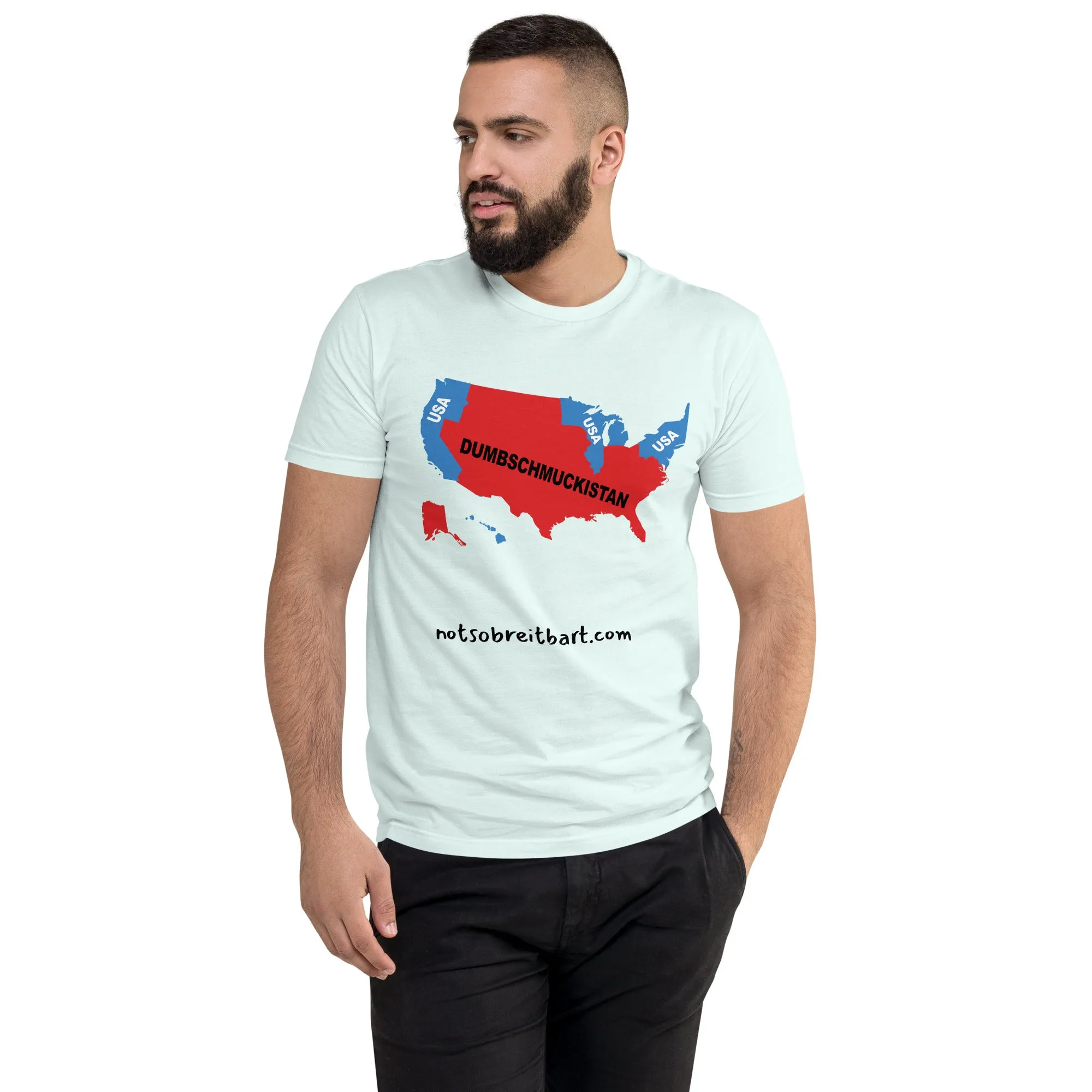 DumbSchmuckistan Men's Fitted T-shirt
