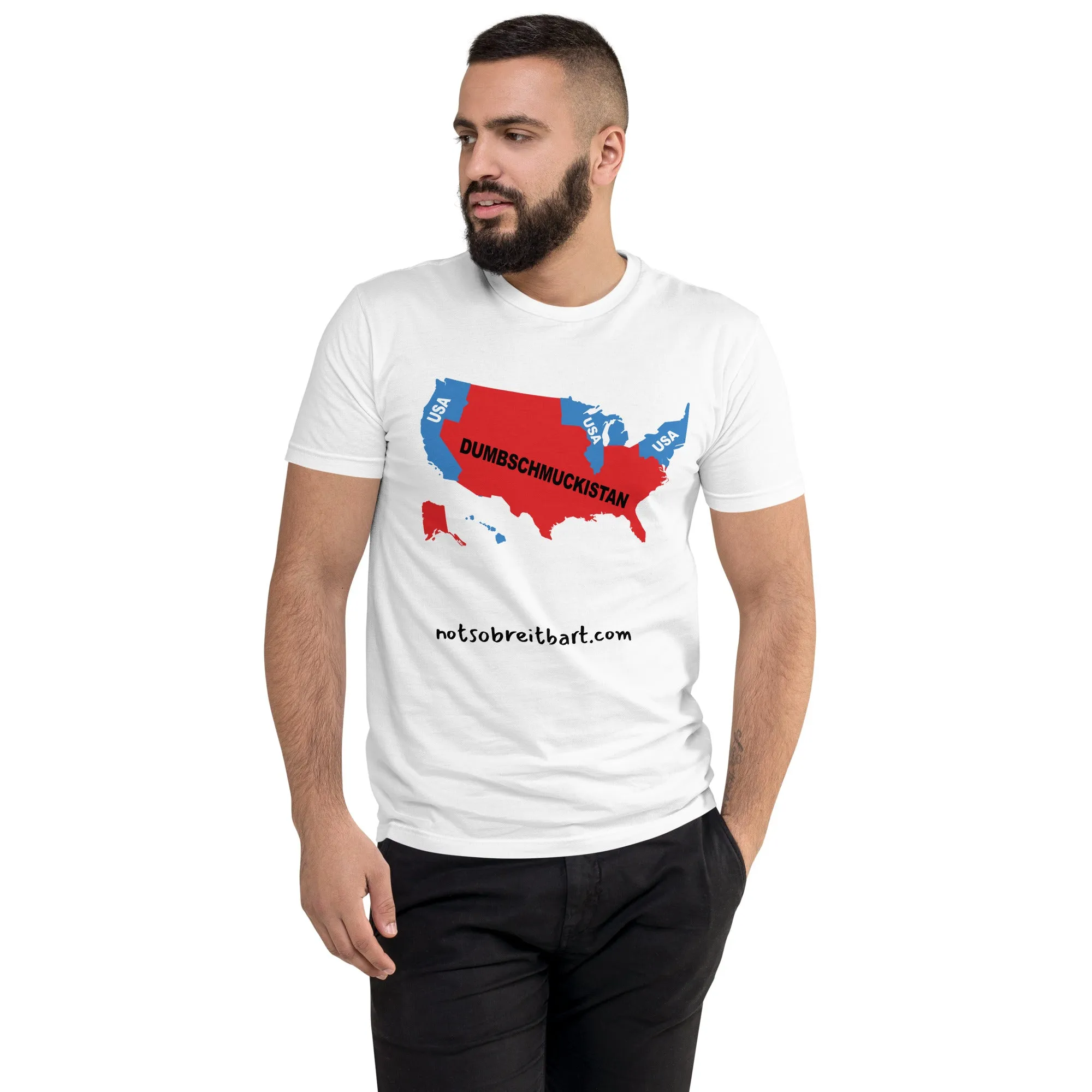 DumbSchmuckistan Men's Fitted T-shirt