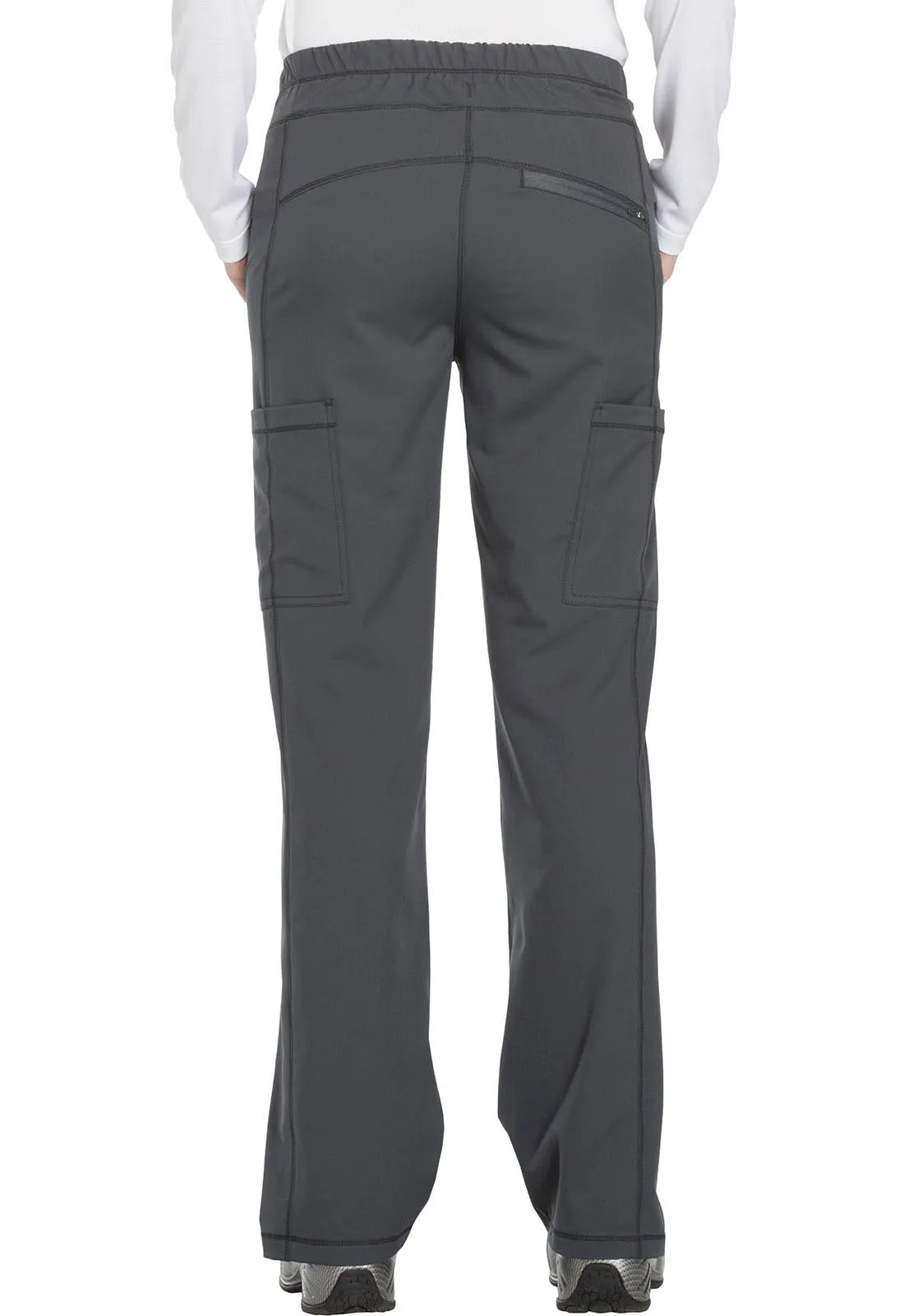 Dynamix DK130 Mid Rise Straight Leg Drawstring Pants Pewter
