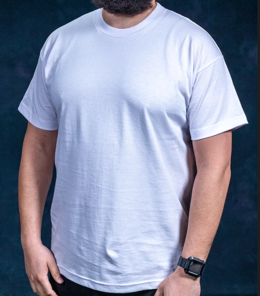 E20 - SHORT SLEEVE T-SHIRT - BAC SCREENED LOGO - WHITE OR BLACK