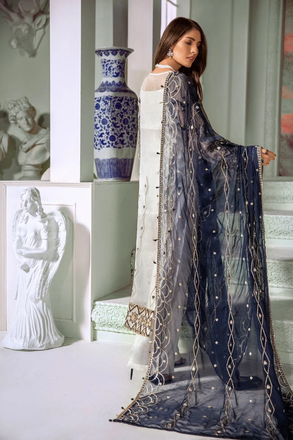 Eid Dress for Women in Elegant Design with Embroidery 2020 Latest Collection #Z1001