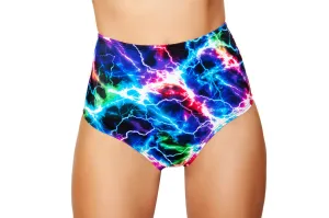 Electro Pulse High-Waisted Puckered Shorts