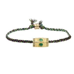 Emerald Charm Bracelet