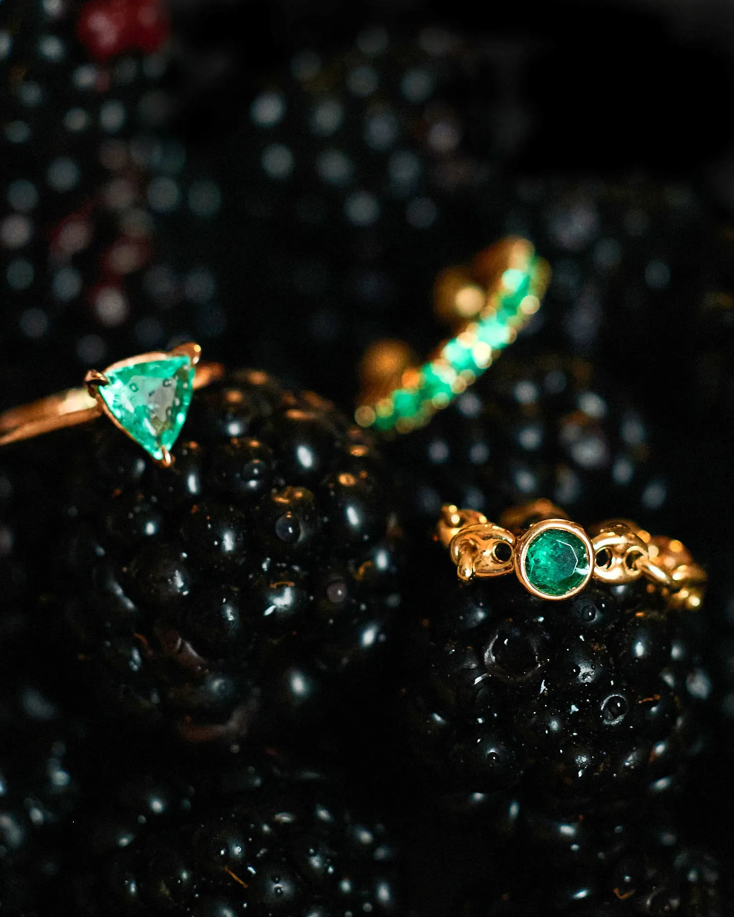 Emerald Gemstone Ear Cuff (17mm)
