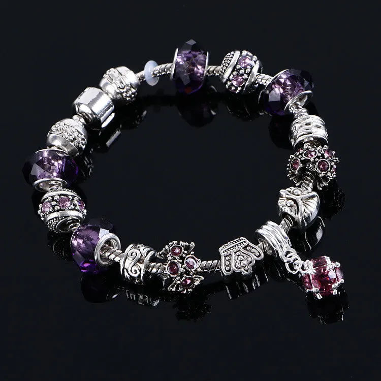 Fashion Women Bracelet Crystal Bead Charm Bracelet For Women Jewelry Original Bracelets Gift