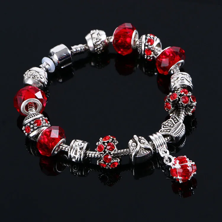 Fashion Women Bracelet Crystal Bead Charm Bracelet For Women Jewelry Original Bracelets Gift