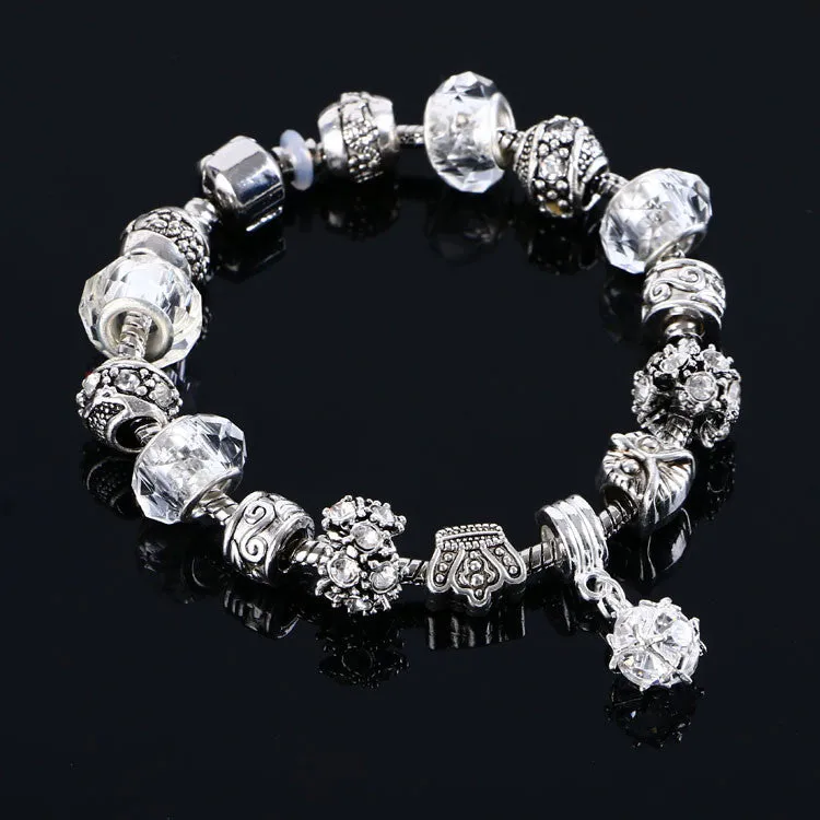 Fashion Women Bracelet Crystal Bead Charm Bracelet For Women Jewelry Original Bracelets Gift