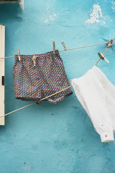 FINAL SALE: Swim Shorts in Meandro Vivido
