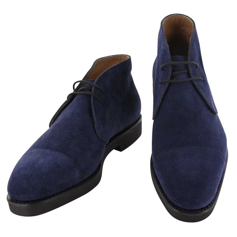 Fiori Di Lusso Blue Chukka Boots