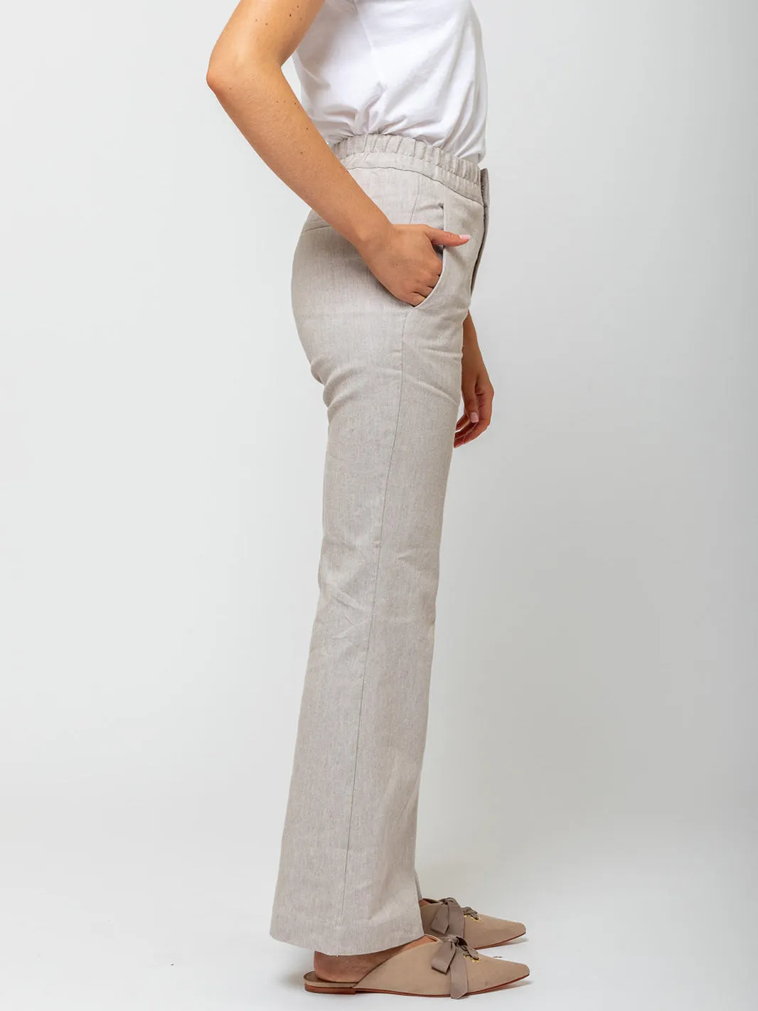 Flare Pants - Plaster
