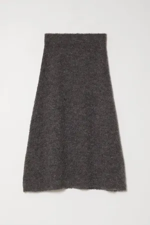 FLARE SKIRT IN BOUCLE ALPACA